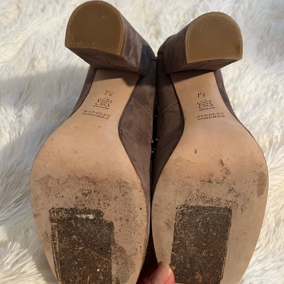 Badgley Mischka Suede Studded Booties - Picture 9 of 12